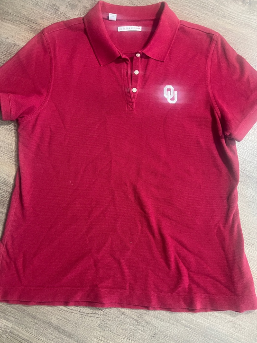 Cutter & Buck Crimson OU Polo Shirt with Embroidered Logo